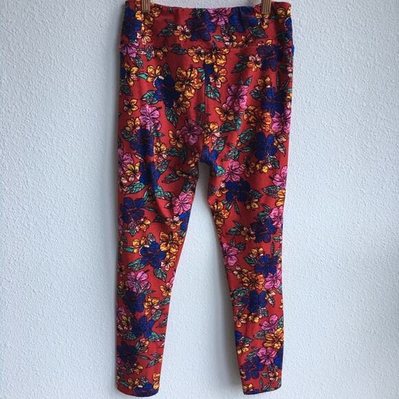 LuLaRoe UNICORN “Aloha” Hawaiian Print Leggings - Picture 4 of 5